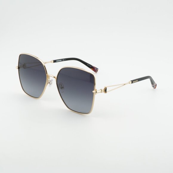 Missoni MIS 0052/S 0J5G 9O Sunglasses Gold Square Frame, Grey Lenses main image 6